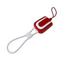 Conveniently Buckle USB charing cable for Motorola,Nokia,Dopod(Red+White)