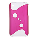 Tiger Protective Backside Case Cover for iPhone 3G/3GS (White+Pink)