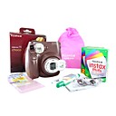 Fujifilm Mini instax 7s color chocolate instantáneo cámara Gift Set (dce118)