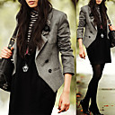 Lapel Double-breasted Wool Blazer Women's Blazers(0101BA009-0677)