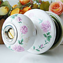 High Quality Ceramic Door Knob with Lock (Porcelain Door Knob)  (0768-W03-SST)