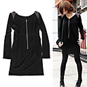 Long Sleeves Round Neckline Nails Women's Dresses(1802BA3062-0741)