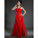 a-lijn v-hals vloer-length chiffon matte satijn bruidsmeisje / wedding party dress (fsd0112)
