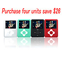 1GB 1.8" Fashion Design MP4/MP3 Player /4 Color/4 Pieces Per Package(SZM955)