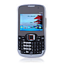 B7330 JAVA QWERTY Keypad Quad Band Dual Card Bluetooth Dual Camera FM Cell Phone Black (2GB TF Card)