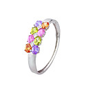 platine comme bracelet cz zircons (0292-00115-13)