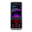 G900 + Dual-Quad-Band-Karte mit FM Bluetooth bar Handy Rot und Silber (2 GB TF-Karte) (sz00720727)