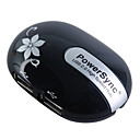 Mouse Shaped 4 Port USB 2.0 Hub (Black)