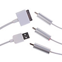 Premium Composite AV + USB Sync Charging Cable with Auth-Chip for iPhone 3G