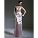 Sheath/ Column Straps Floor-length Elastic Silk-like Satin Evening Dress (GYE150)