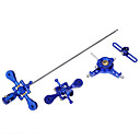 Helicopter CNC Metal Head Upgrade Kit for LAMA V3 V4 Blue (HXT_068)