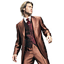 Single-Breasted 2 Button Non-vented Peak Lapel Wool Groom Wear/ Tuxedo/ Men's Suit Jacket and Pants(PMLFXZ0025)