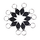 ultra-lumineux des lampes de poche porte-clés de valeur dirigées - noir (pack de 10)