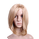 senza cappuccio breve sguardo sintetico di alta qualità naturale con parrucca bionda capelli bianchi Bob (0.479-04.01-ms233)