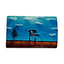 2.5" SATA USB 2.1 HDD External SATA Enclosure with Leather Pouch (Blue sky and white cloud )
