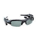 gafas de sol con 2gb reproductor de mp3 con cámara / vídeo negro (hf137)