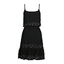 remaches se reunieron vestido de escote bajo coste camisola suelta / vestidos de mujer (ff-1801be402-0736)