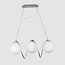 moderne lineaire 3-light glazen bollen kroonluchter (0898-fd4020 ~ 3)