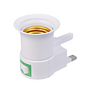 UK Plug AC Power to E27 LED Bulbs Socket Adapter (110-240V)