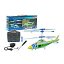 3ch helicóptero rc helicópteros ligeros con mando a distancia del juguete de interior (verde) (yx02675hg)