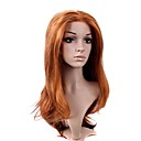 main attachée dans le style lace front de qualité à long synthétique de haute aspect naturel d'or perruque brune cheveux raides (de 0.479 à 6.30-ah-00