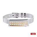Stainless Steel Crystal USB 2.0 Flash Drive Bracelet (16GB)