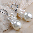 increíble pendientes de la moda francés perla (jgje001)