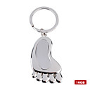 Stainless Steel Sole USB2.0 Flash Drive Keychain (16GB)
