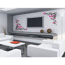 adhésif sticker mural fleur (0940-ws28)