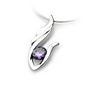 mooie 925 sterling zilver met cz zirconia decoratie geplatineerd hanger (0801 tot 11705)