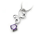 mooie 925 sterling zilver met cz zirconia decoratie geplatineerd hanger (0801 tot 11.695)