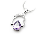 mooie 925 sterling zilver met cz zirconia decoratie geplatineerd hanger (0.801 tot 11.627)