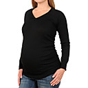 Shirring V Neckline Long Sleeves Cashmere Sweater / Maternity Wear (FF-1005BF005-0681)