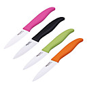 3" Colorful Handle Paring Horizontal Ceramic Knife Set (4-Pack)