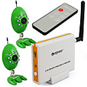 2,4 GHz 4-Kanal-Funkempfänger mit Fernbedienung 2St 9led Infrarot-CCTV-Wireless-CMOS-A / V-Kamera (wrc812-705t2)