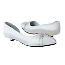 Top-Qualität Satin oberen niedrigen Absätzen geschlossen Zehen mit Kristall Hochzeit Braut shoes.more Farben a a3209