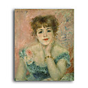 Stretched Handmade Portrait of Actress Jeanne Samary  Painting by Pierre-Auguste Renoir(0192-YCF103073)