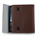 Stylish Protective PU Case for Apple iPad (Brown + Yellow)