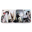 cubierta protectora para iphone 4g/4gs - novia de estilo (4 colores por paquete) (czah152)
