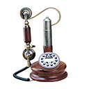 borracha telefone antigo de madeira (0666 m-21a)