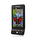 f089 dual quad band scheda wifi doppia fotocamera bluetooth java fm 3.2 pollici touch screen del telefono cellulare nero (2GB TF card) (sz05610043)