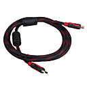 Gold Plated 1080P HDMI V1.3 M-M Shielded Connection Cable (1.8M-Length)