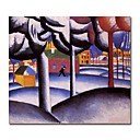 Handmade Landscape(Winter) Painting  by Kazimir Malevich(0192-YCF103675)