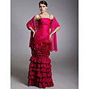 Taffeta Trumpet/ Mermaid Spaghetti Straps Floor-length Evening Dress inspired by Golden Globe