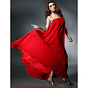 Chiffon Charmeuse Sheath/Column Strapless Evening Dress inspired by Sex and the City