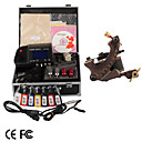Damascus Hand-made 1 Tattoo Machines Kit with Superior LED Power Supply