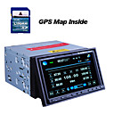 7" Digital Touch Screen Slide Down Panel 2 Din Car DVD Player + Original Sygic GPS Map Card