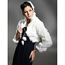 Long Sleeves Faux Fur Special Occasion/ Wedding Jacket/ Wrap