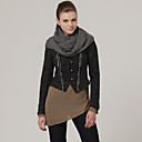 Front Tassels Design Long Sleeves Round Neckline Coat / Women's Coats (FF-B-0736752)