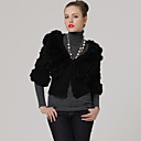 Crochet Rabbit Hair Short Sleeves Coat / Women's Outerwears (FF-B-0736779)